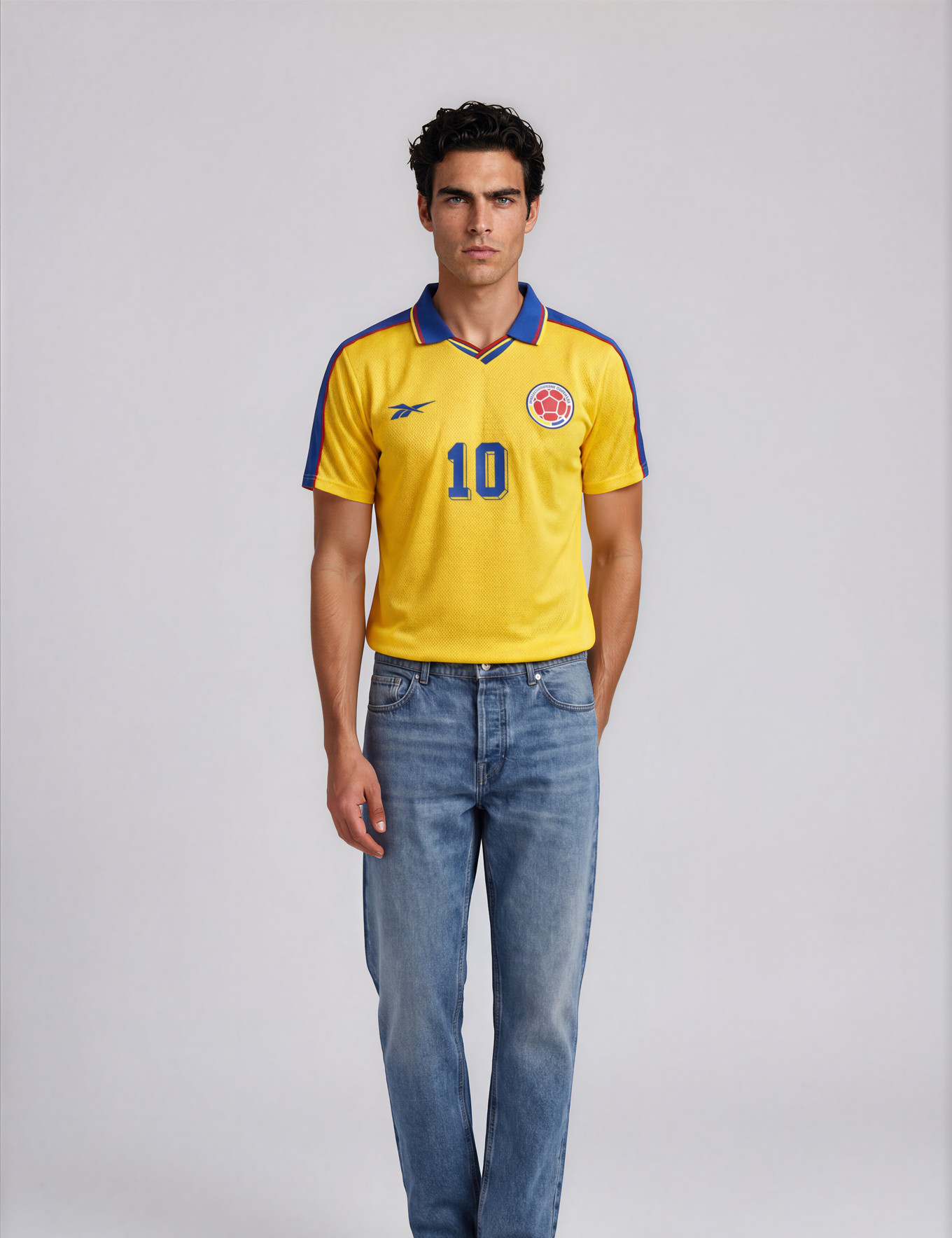 Camiseta 98 Amarilla Colombia - Hombre