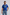 Camiseta Retro Azul Colombia - Hombre