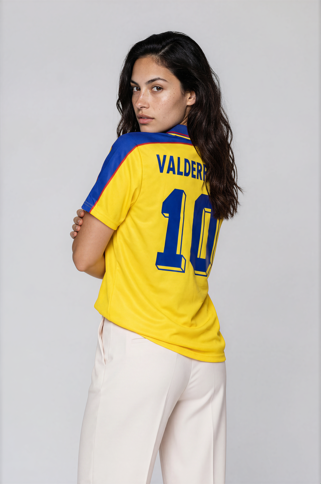 Camiseta 98 Colombia Amarilla - Mujer