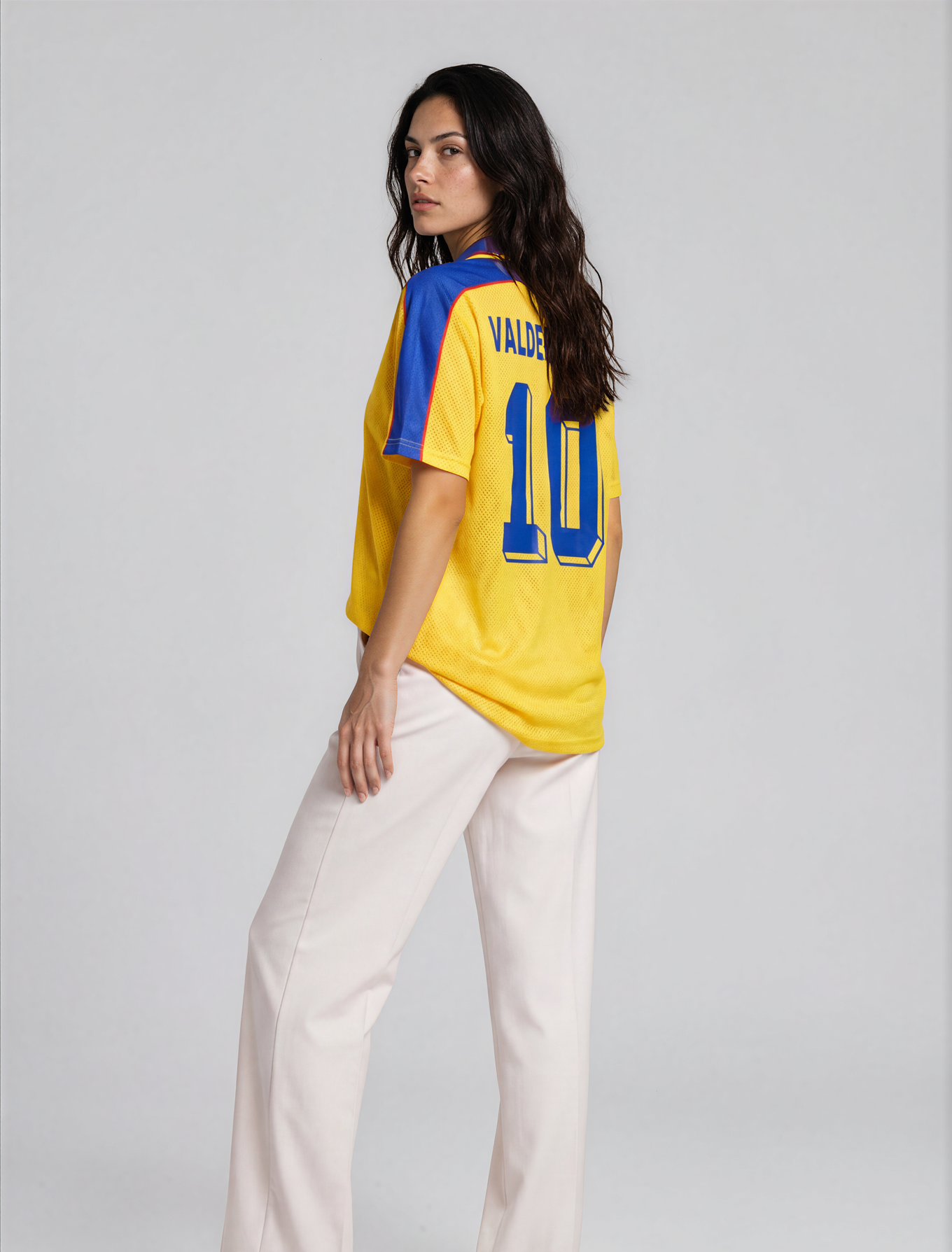 Camiseta 98 Colombia Amarilla - Mujer