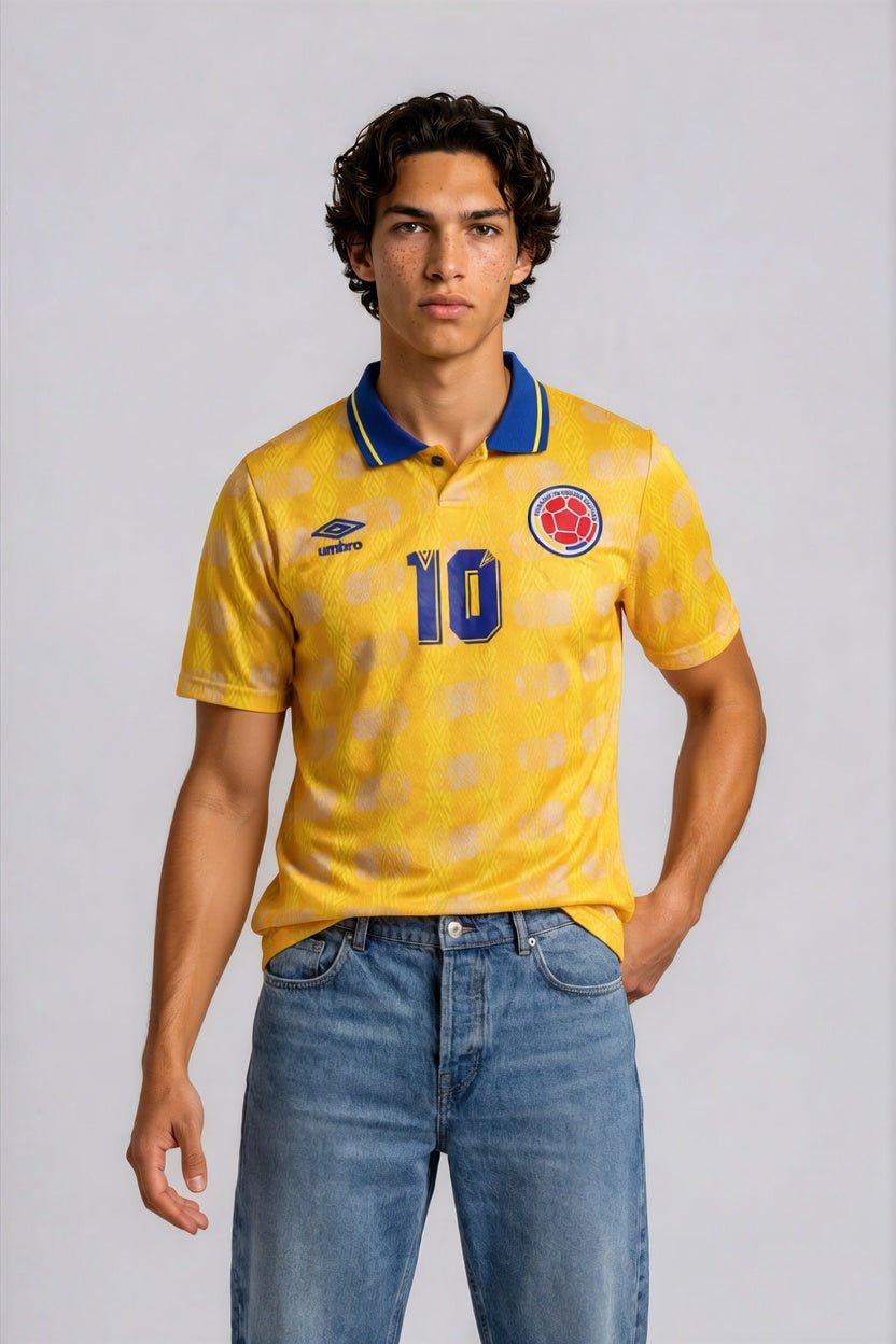 Camiseta Retro Colombia - Hombre