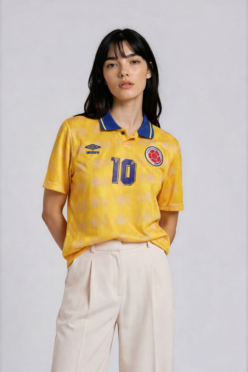 Camiseta Retro Colombia - Mujer