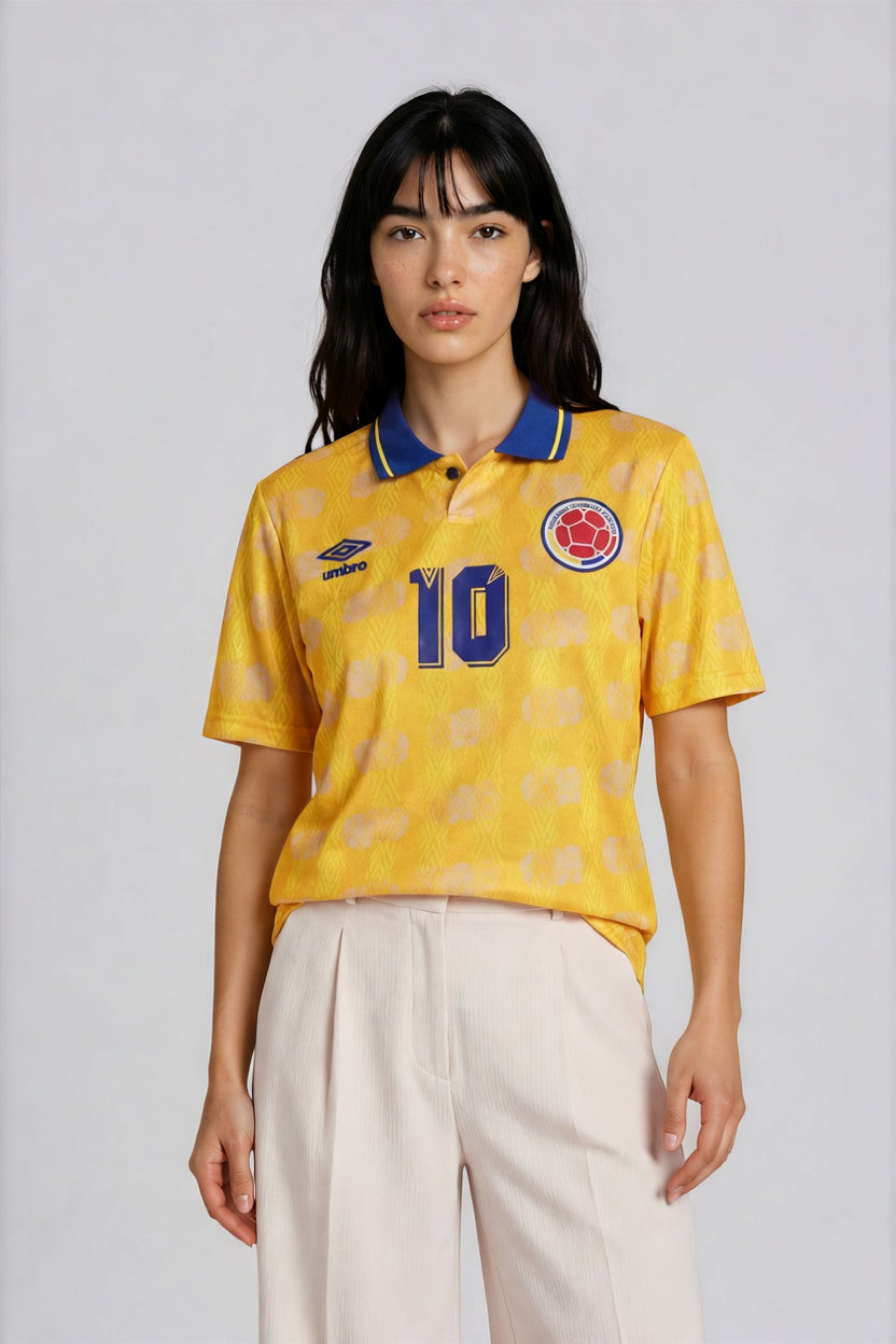 Camiseta Retro Colombia - Mujer